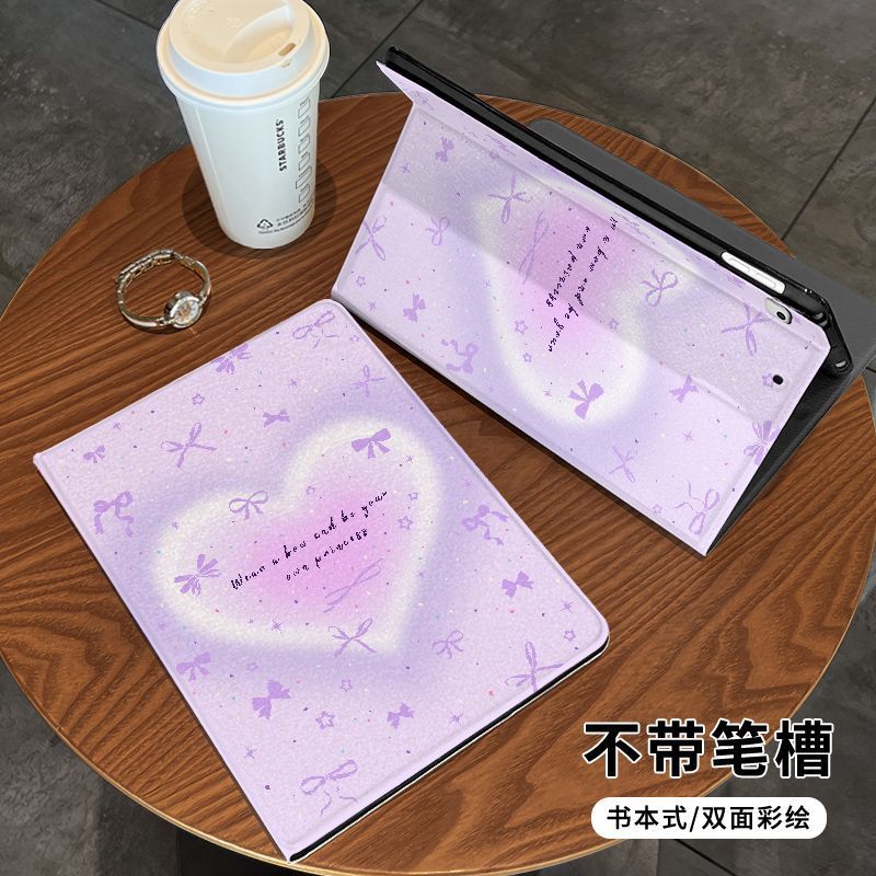 ins リボンラブ iPad 保護カバー 第9世代 ブックスタイル iPad10 タブレットケース 10.9inch スイート|undefined