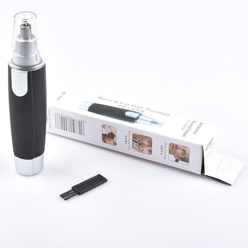 Electric Nose Hair Trimmer for Women and Men Battery Type Nose Hair Cleaner Ear and Nose Hair Trimmer Black Spray 54g