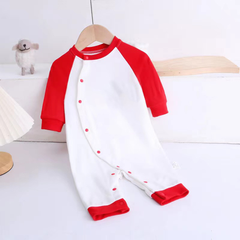 Baby jumpsuit i bomull för nyfödda höst vinter babypyjamas_voghion.com