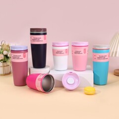 跨境新款owala创意保温杯简约时尚男女咖啡杯户外运动便携随行杯