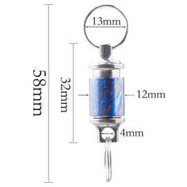 钛合金钥匙扣万向转钥匙扣配件万向扣环 车用钥匙环360度旋转车载