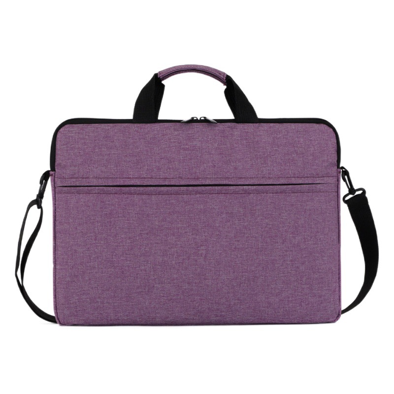 Cross-Border Laptop Bag Customized Logo Oxford Cloth Fleece-Lined Liner Bag Shoulder Handbag Universal Computer Bag