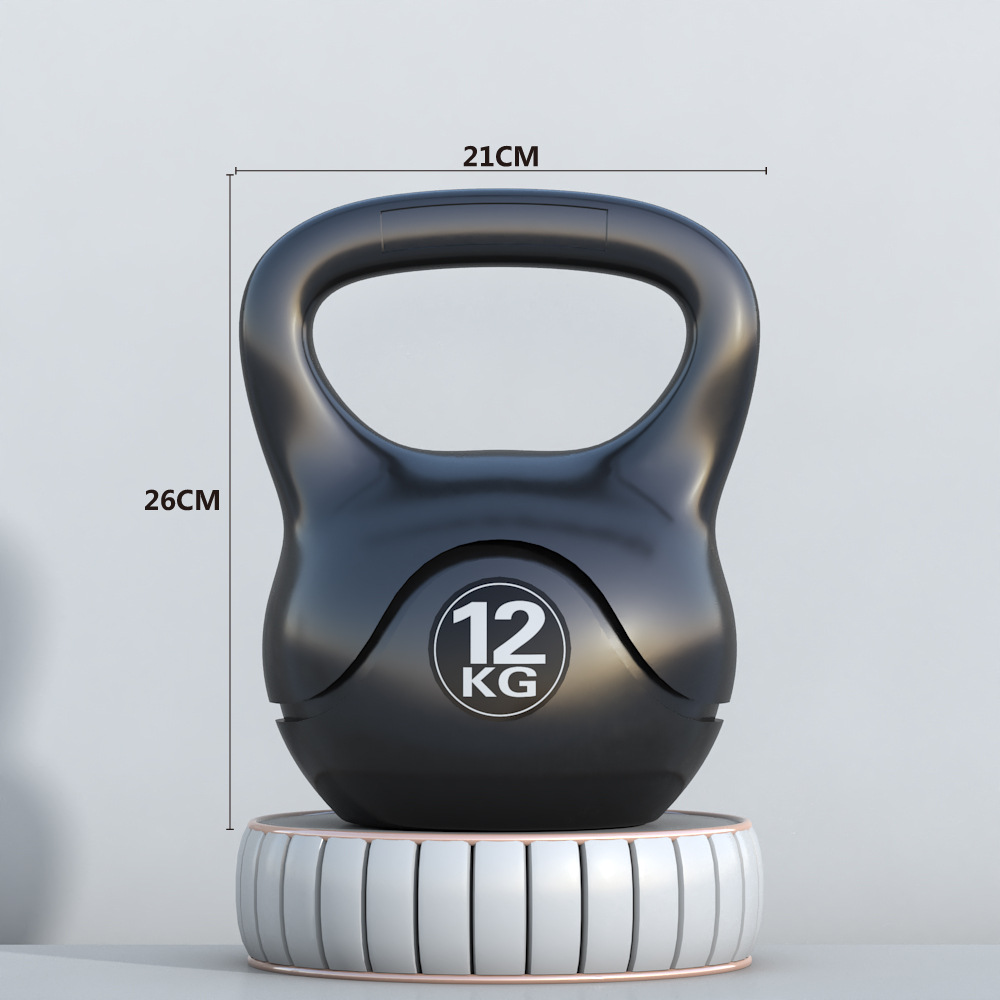 Kettlebell equipo de fitness hogar de los hombres de las mujeres de la olla sólida mancuerna levantamiento de la cadera equipo de sentadillas transfronteriza al por mayor