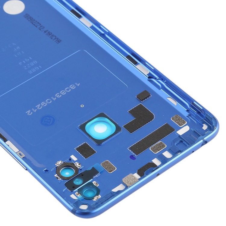 Para Xiaomi Mi Max 3 cubierta trasera con botones laterales (color: azul)
