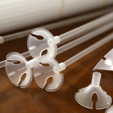 加硬气球托杆透明草莓水果花束配件管子拖头手持棍子托棒场景北秦