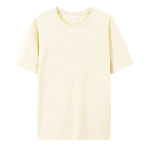 Cotton solid color colored T-shirt for men and women