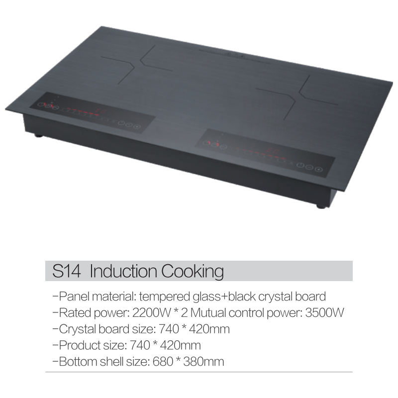 Ceramic Induction Cooker Double Burner Built-in Electric Stove_voghion.com