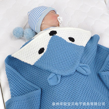 ins热卖款春秋款可爱婴儿狐狸造型宝宝抱毯盖被针织毯