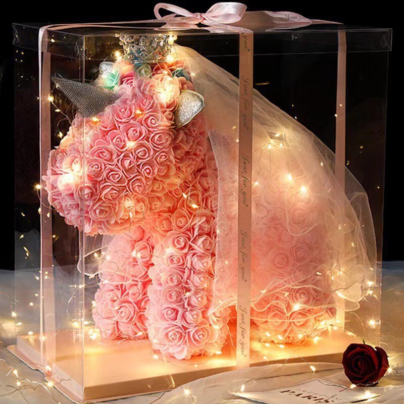 520 Valentine's Day Gift Pe Rose Flower Large Unicorn High-End Creative Birthday Gift Eternal Flower Unicorn 520 Valentine's Day Gift Pe Rose Flower Large Unicorn High-End Creative Birthday Gift Eternal Flower Unicorn