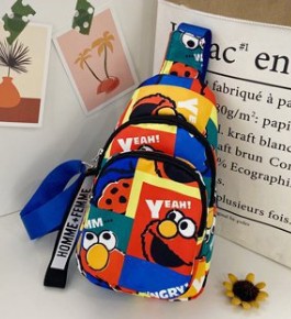 Bolsa para niños 2023 nueva bolsa de hombro de dibujos animados bolsa de pecho de tela de nylon ins bolsa de hombro de niña de moda al por mayor
