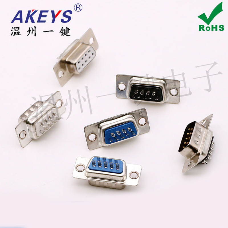 DB9 female male 9-pin connector wire type RS232 serial port COM port double row nine-pin plug connector DB9 female male 9-pin connector wire type RS232 serial port COM port double row nine-pin plug connector