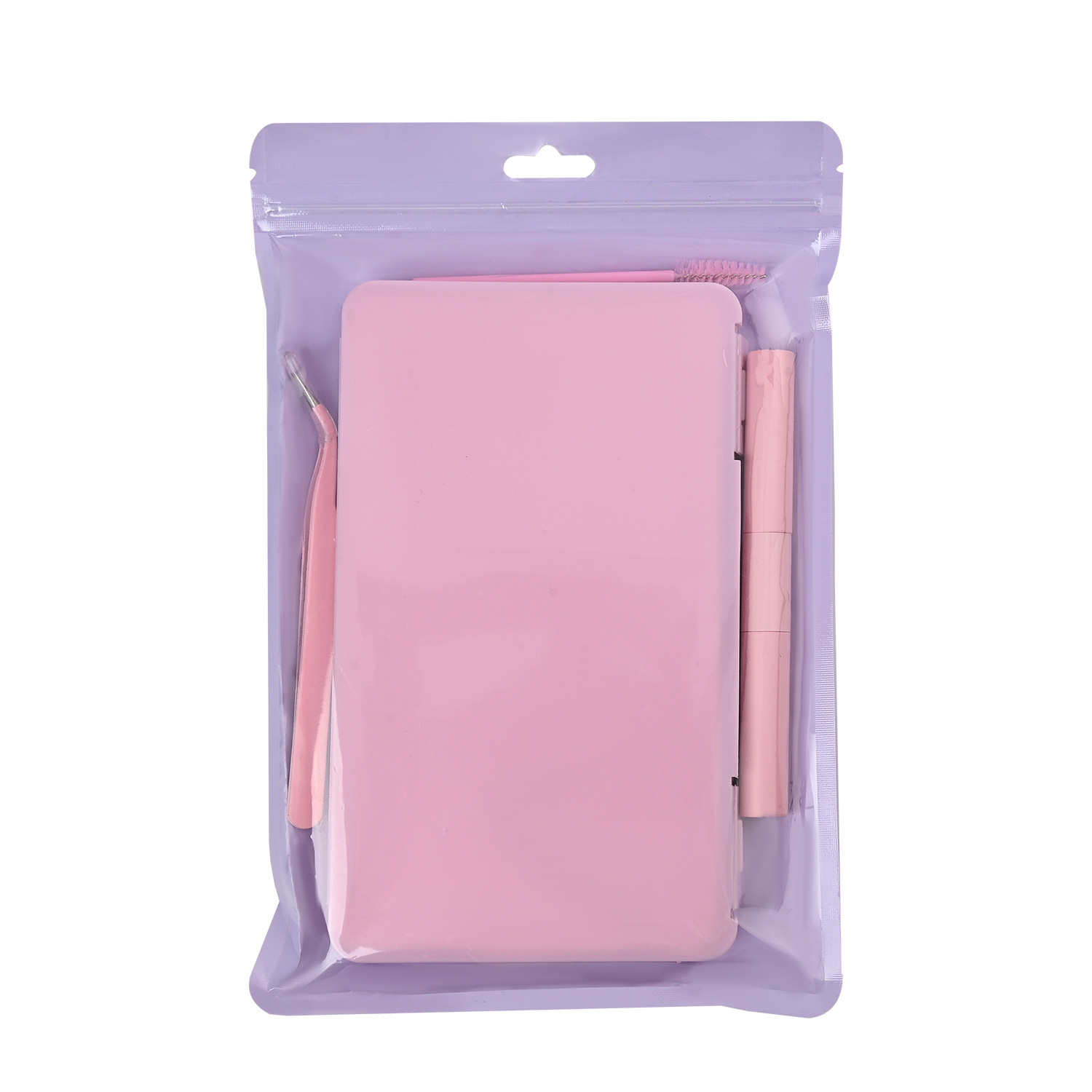 Nuevo conjunto de pestañas falsas mezcladas que contienen herramientas de pinzas de pegamento, herramientas de maquillaje de belleza al por mayor.