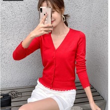 加肥加大码针织衫女开衫胖mm外搭V领披肩毛衣外套胖妹妹春秋上衣