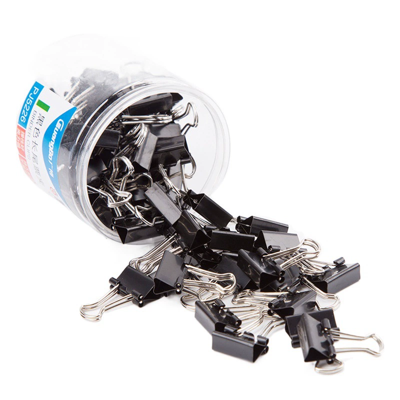 Guangbo 1 # ~ 6 # черный зажим для билета с длинным хвостом зажим для папки ласточкин хвост металлический зажим прочный ствол PJ5230/PJ5229