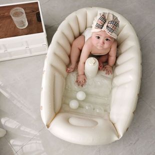 Foldable Inflatable Bathtub Baby Bathtub Can Sit and Lie down Bathtub Household Portable Bathtub
