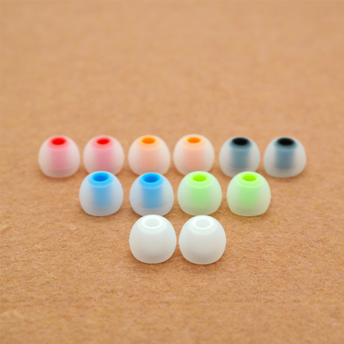 3.8mm earphones true two-color silicone cover silicone earplugs two-color headphone cover multi-color selection