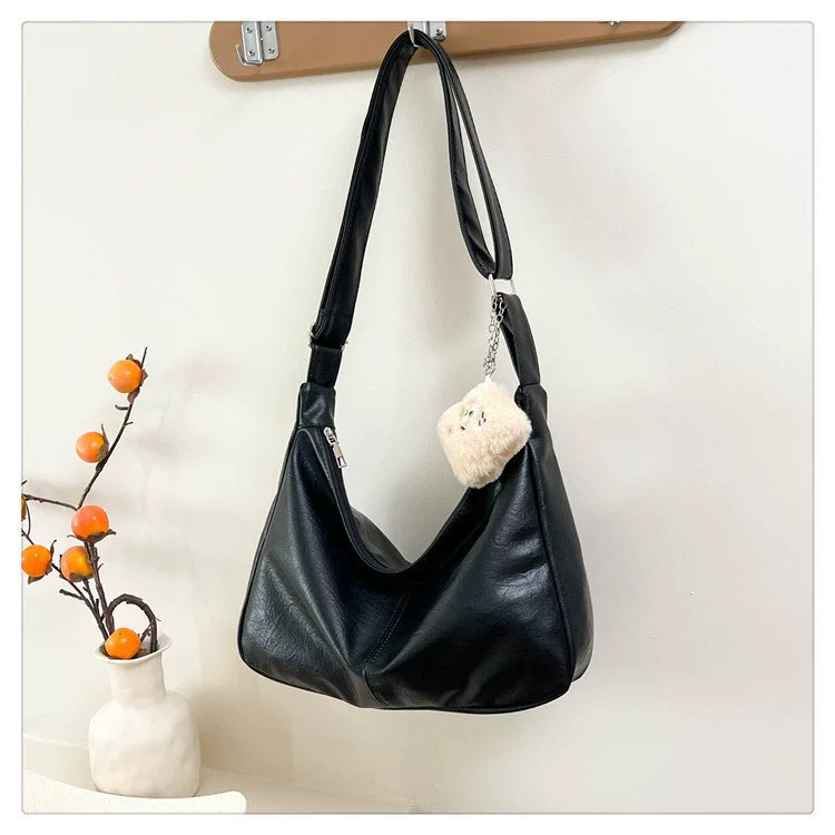 Сумки для женщин, высококачественная сумка через плечо в стиле ретро, модная сумка для пельменей из искусственной кожи большой вместимости, трансграничная сумка через плечо в европейском и американском стиле.