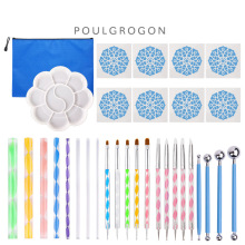 跨境曼陀罗绘画模板32件套点钻工具套装陶艺彩绘笔