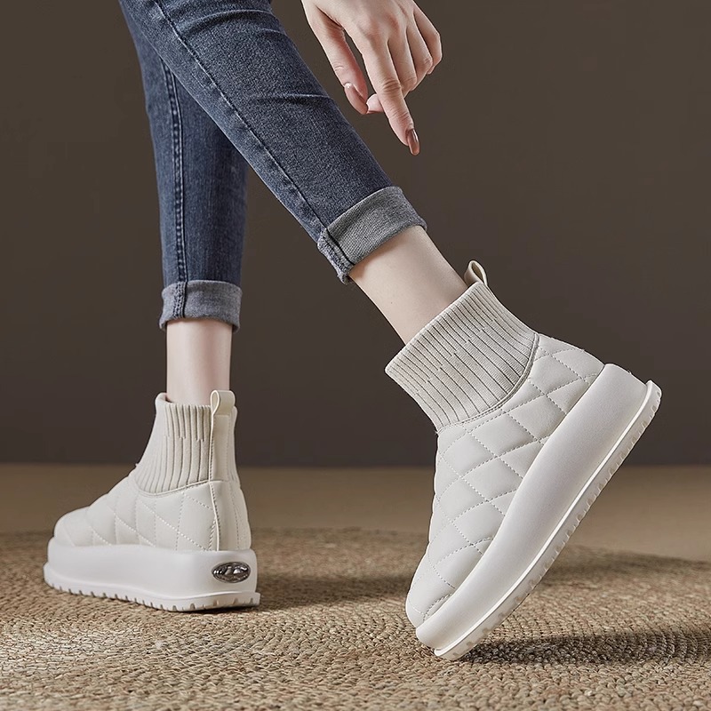 2023 Winter Thickened Northeast Cotton Shoes Network Red Tide Brand Bread Shoes_voghion.com