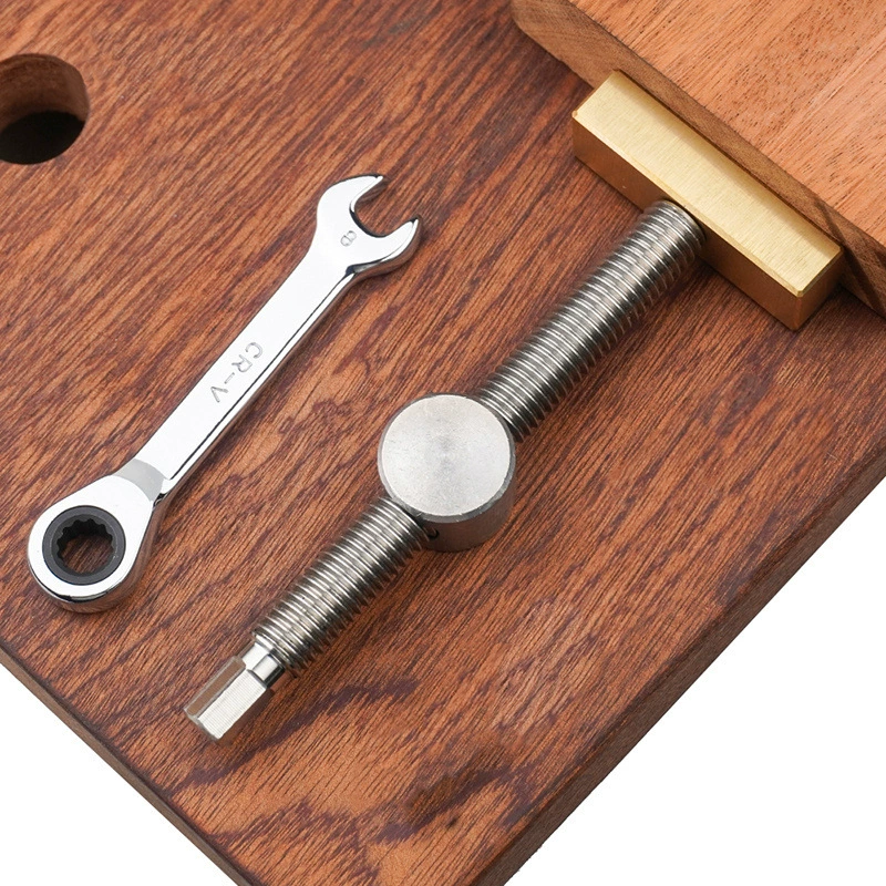 Деревообрабатывающий рабочий стол тиски карты шип полоски фиксированная фиксация аксессуар латунный храповый ключ рабочий стол зажим инструмент