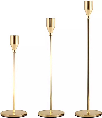 European style candlestick three piece set metal single head candlestick wedding decoration tall candlestick home iron candlestick wholesale
