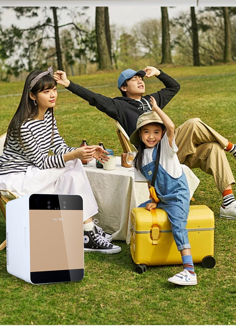 Cross-Border Xia Xin Mini Refrigerator 8L Small Household Dormitory Refrigeration Car Home Dual-Purpose Student Car Refrigeration and Preservation