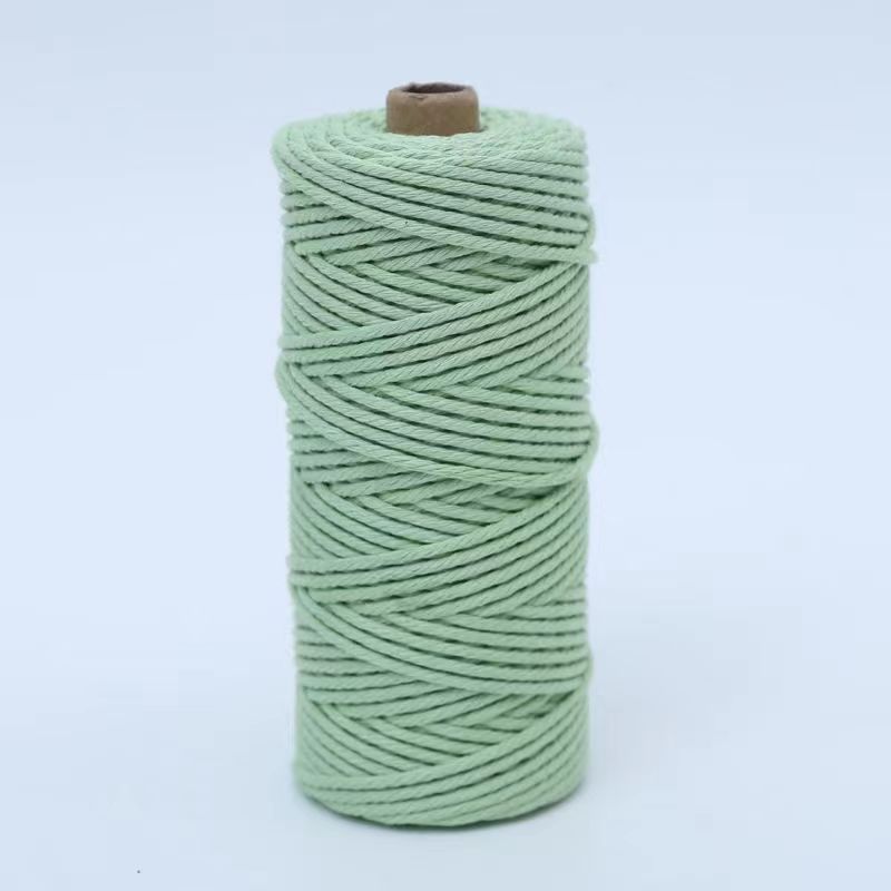 Cuerda de algodón con núcleo de color de 4mm, cuerda de nudo, pulsera de cuerda tejida a mano, cuerda de algodón, cuerda de tapiz, funda de botella creativa, cuerda decorativa