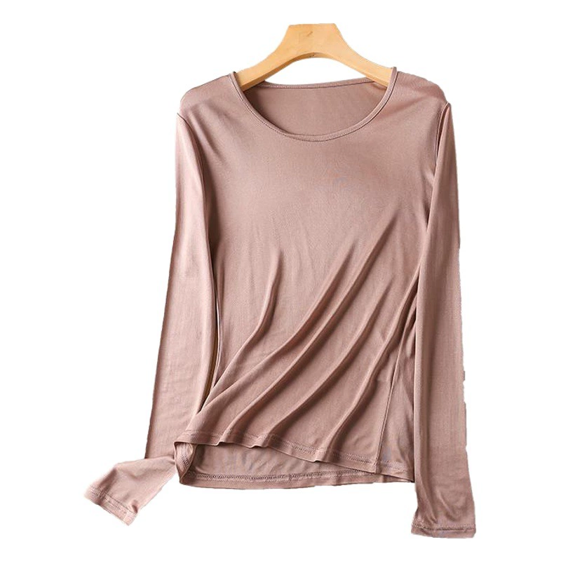 Yuyue новая теплая шелковая нижняя рубашка