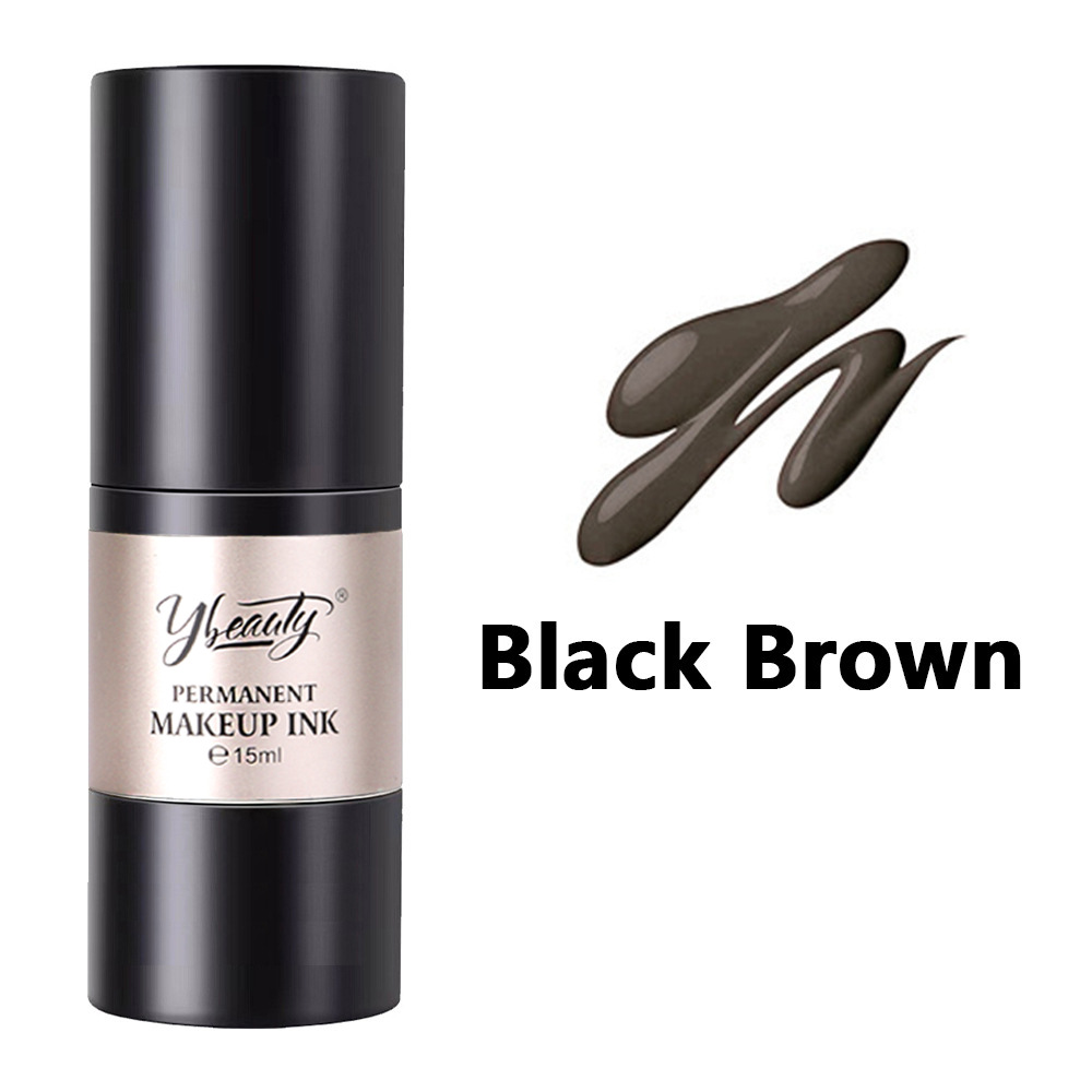 Ybeauty material de color de tatuaje 15ML planta fácil de colorear tatuaje de cejas niebla de cejas blanqueamiento de labios lentillas cosméticas línea de leche de color profesional