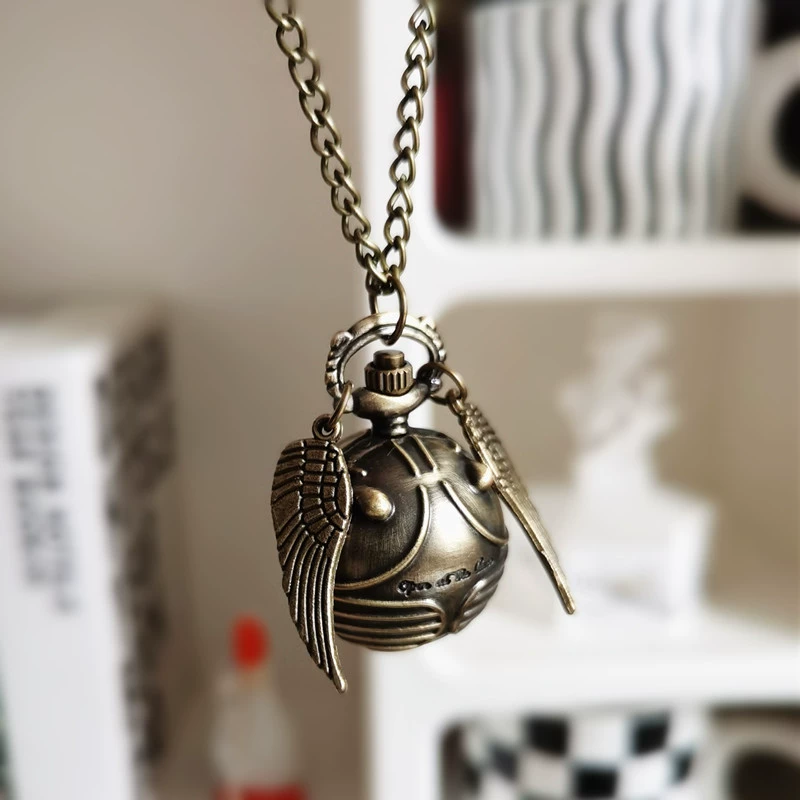 Quartz necklace, retro pocket watch, wholesale
