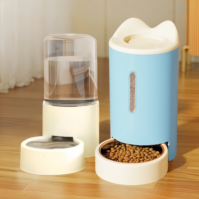 花螗季猫咪狗狗饮水机猫粮自动喂食器猫碗狗碗猫投喂宠物用品喝水|undefined