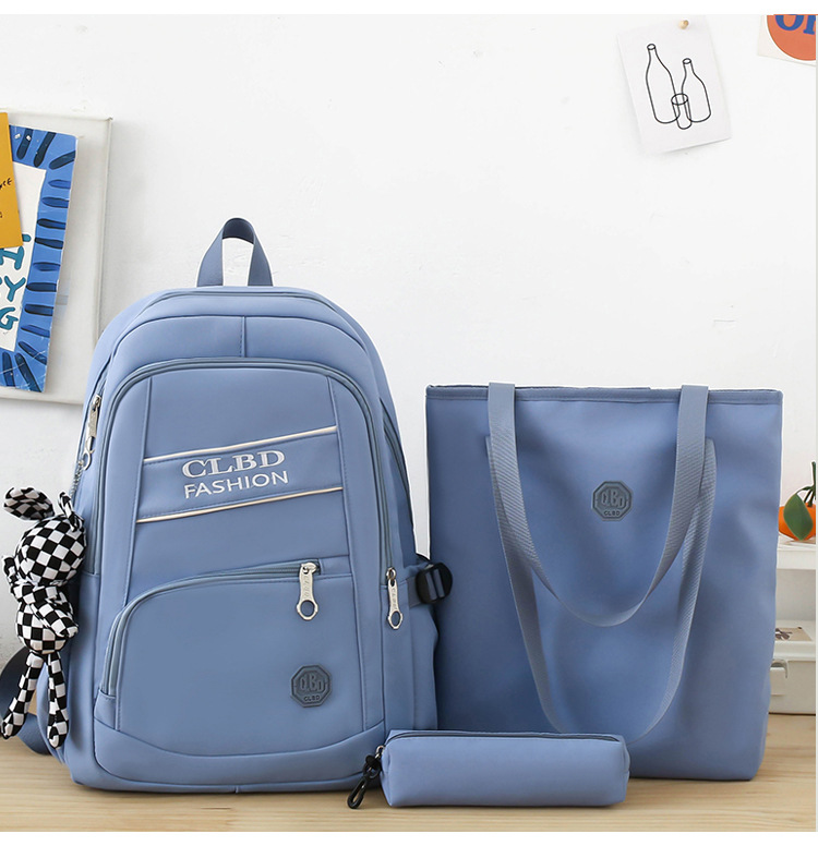 Unisex Nylon Letter Solid Color Preppy Style Sports Square Zipper Fashion Backpack display picture 26