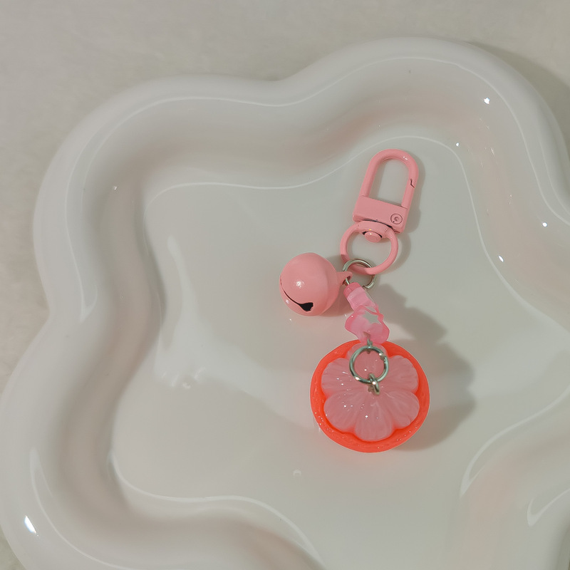 ドアベル L76 立体フレッシュフルーツ携帯電話チェーンベル食品おもちゃ学生バッグペンダントオレンジドリアンジャックフルーツ|undefined