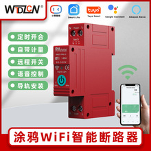 跨境涂鸦WiFi智能断路器开关单相计量过流远程手机控制定时器