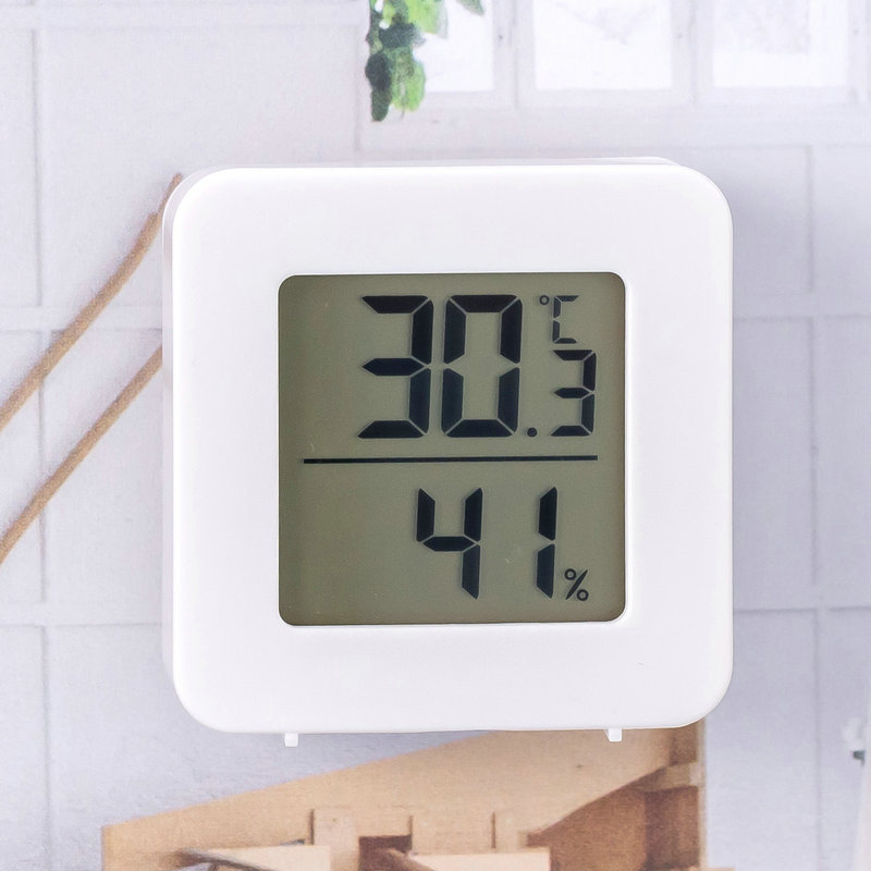 Amazon の人気の電子デジタル屋内湿度計家庭用高精度温度計ミニモデルは壁に立てて取り付けることができます|undefined