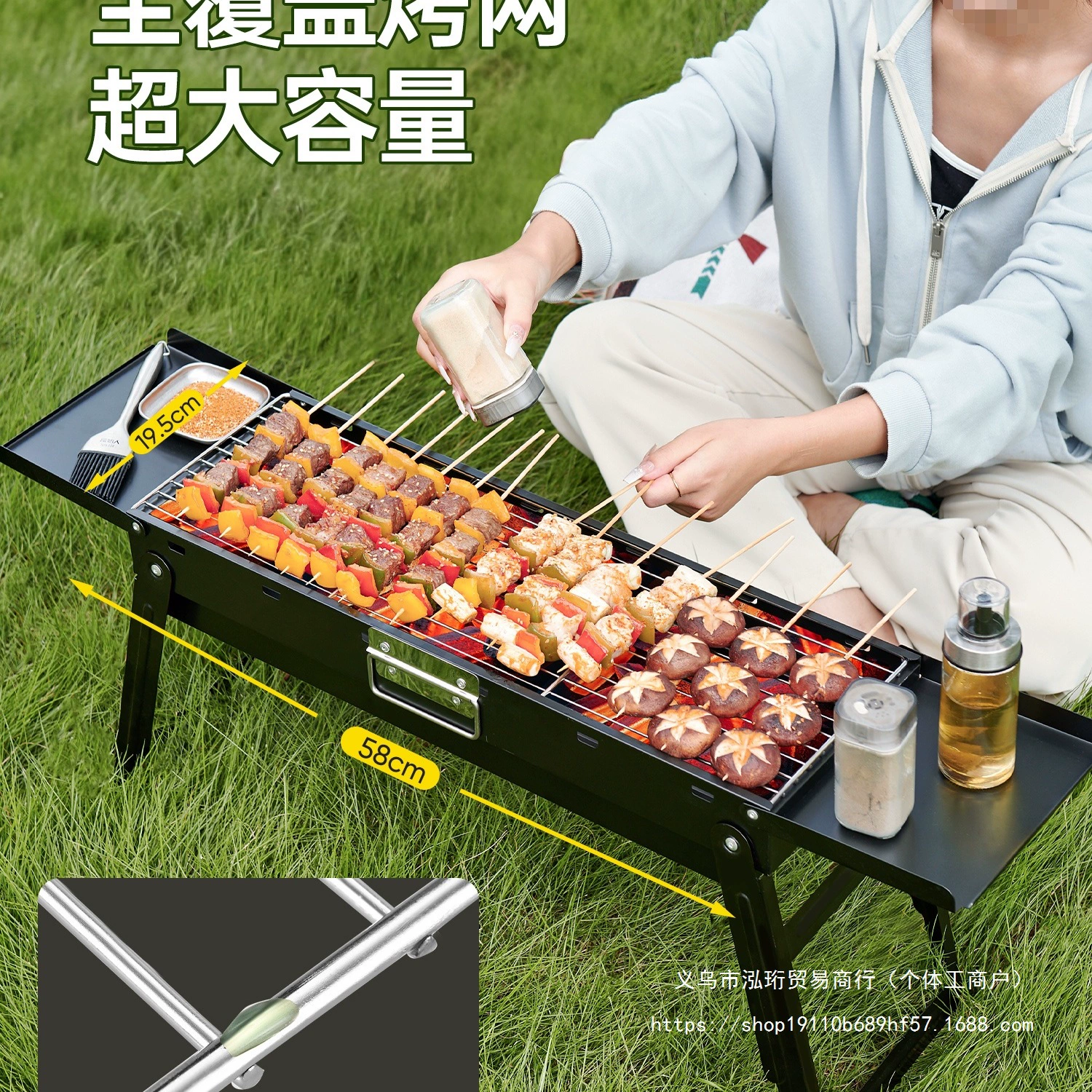 2025 гриль для барбекю, бытовой гриль для барбекю, походный стиль, уличный маленький гриль, складная печь из нержавеющей стали, подставка для угля