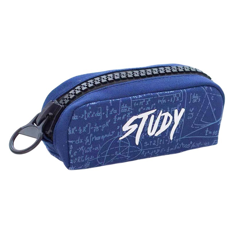 TOME estudiante xueba gran cremallera caja de lápiz simple creativo de gran capacidad bolsa de lápiz de lona niños suministros caja de papelería