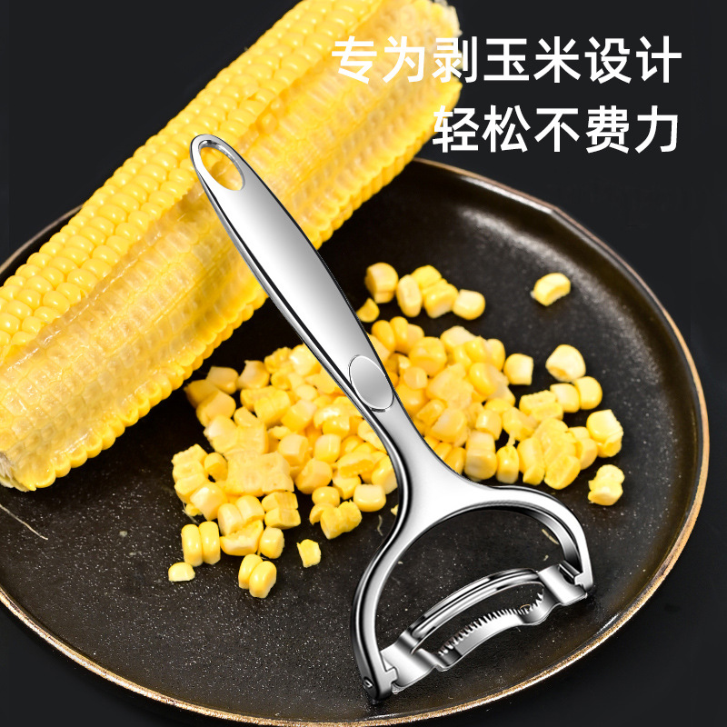 주방 옥수수 껍질 벗기는 도구, 낚시용 스테인레스 스틸 옥수수 대패, 가정용 옥수수 껍질 벗기는 도구, 수동 옥수수 껍질 벗기는 기계