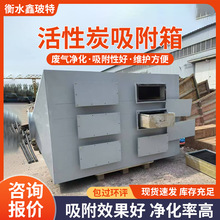 活性炭净化箱净化除臭抽屉式活性炭吸附箱二级漆雾玻璃钢过滤箱