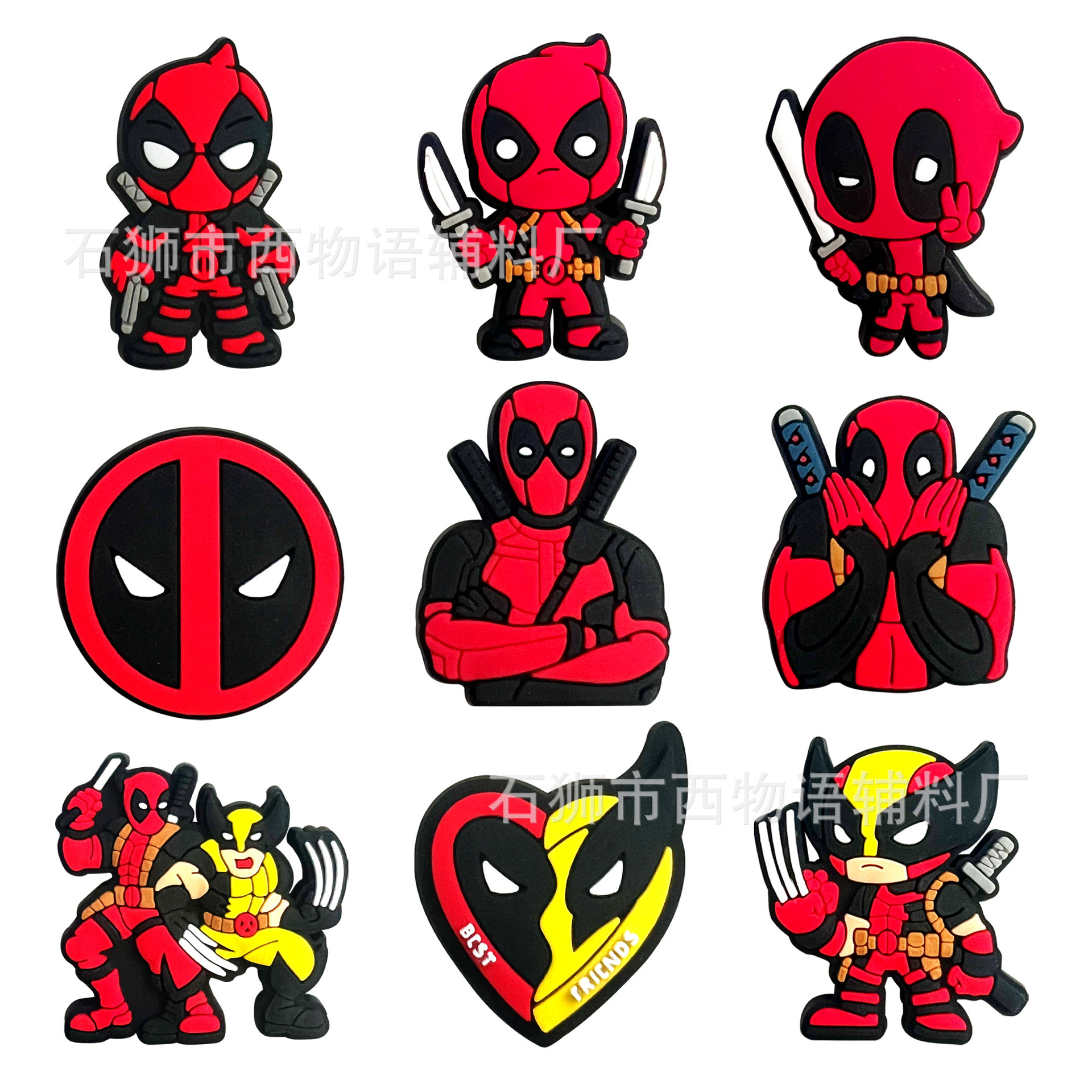 New Deadpool and Wolverine Shoes Flower Shoes Folk Cave Shoes…