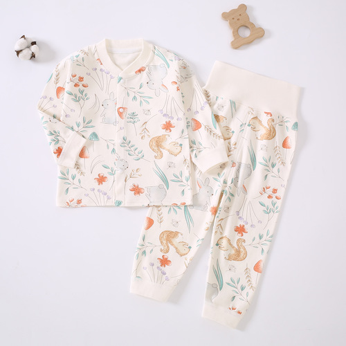 Children's Home Clothing Newborn Ucsoos High-Waisted Set Baby Infant Clothes Spring and Autumn Long-Sleeve Separate Outfit