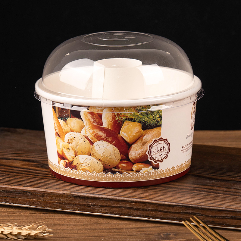 Chifeng molde de taza de pastel hueco 4 pulgadas 6 pulgadas 8 pulgadas chimenea taza de chapa de papel taza de chiffon con tapa al por mayor