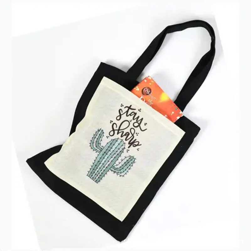 Canvas Tote Bag Eco-Friendly Shopping Bag with Outer Pocket Original Design Promotional Cotton Bag College Student Canvas Bag Canvas Tote Bag Eco-Friendly Shopping Bag with Outer Pocket Original Design Promotional Cotton Bag College Student Canvas Bag