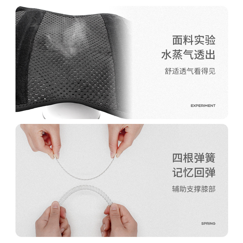 Verano ligero transpirable rodillera deportes running Riding cuatro primavera rodilla compresión amortiguador pierna protector ajustable