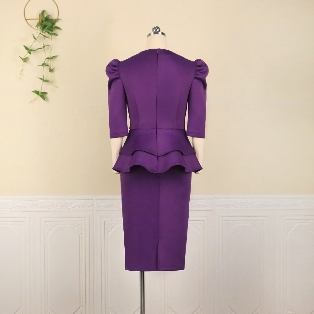Wholesale Women Sets V-Neck Top + Skinny Skirt-03