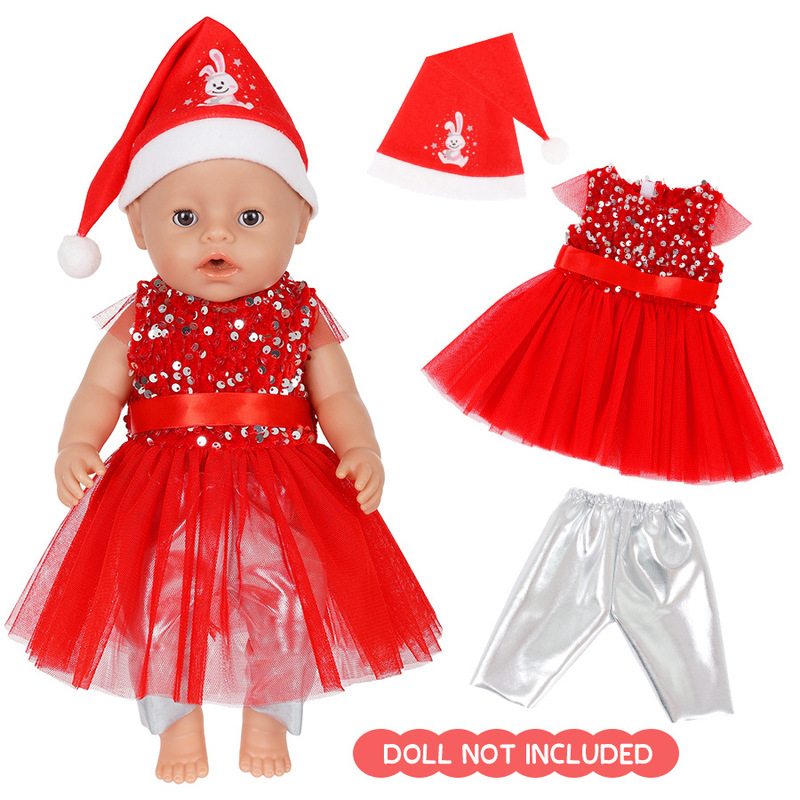 Cross-Border New 43Cmzapf Toy Clothes Set Autumn and Winter Halloween Baby Clothes 18inch American Girls Clothes