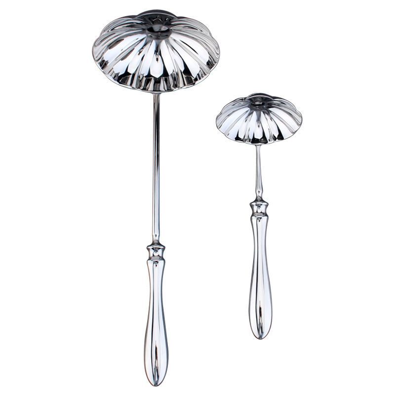 COOKONE18/10 Cuchara de sopa de acero inoxidable para comer, espejo, cuchara de estilo europeo de alta gama, cuchara grande, cuchara pequeña