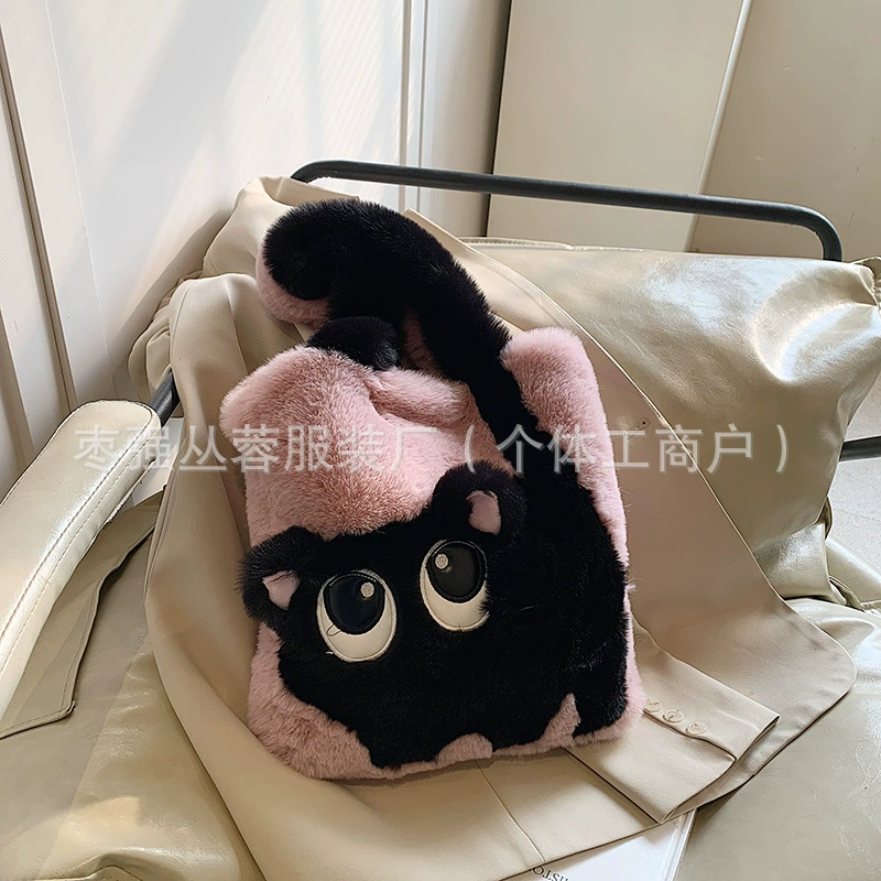 Capacious demi-season cartoon shoulder bag, (Cross-border trading)