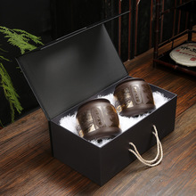 高档茶叶包装礼盒紫砂茶叶罐陶瓷龙井红绿白茶通用空盒子
