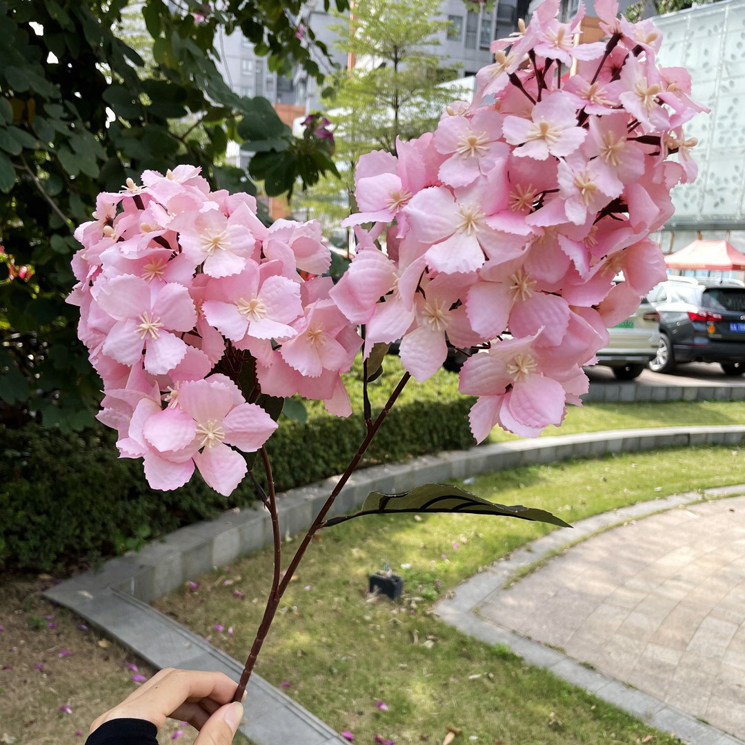 Simulación del Día de San Valentín rosa fabricante 3 sola rama multi-cabeza rosa decoración de la boda flor falsa al por mayor